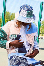 Load image into Gallery viewer, Patchwork Paisley and Denim Bucket Hat